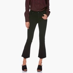 Paige Colette High-Rise Crop Flare Raw Hem Jeans